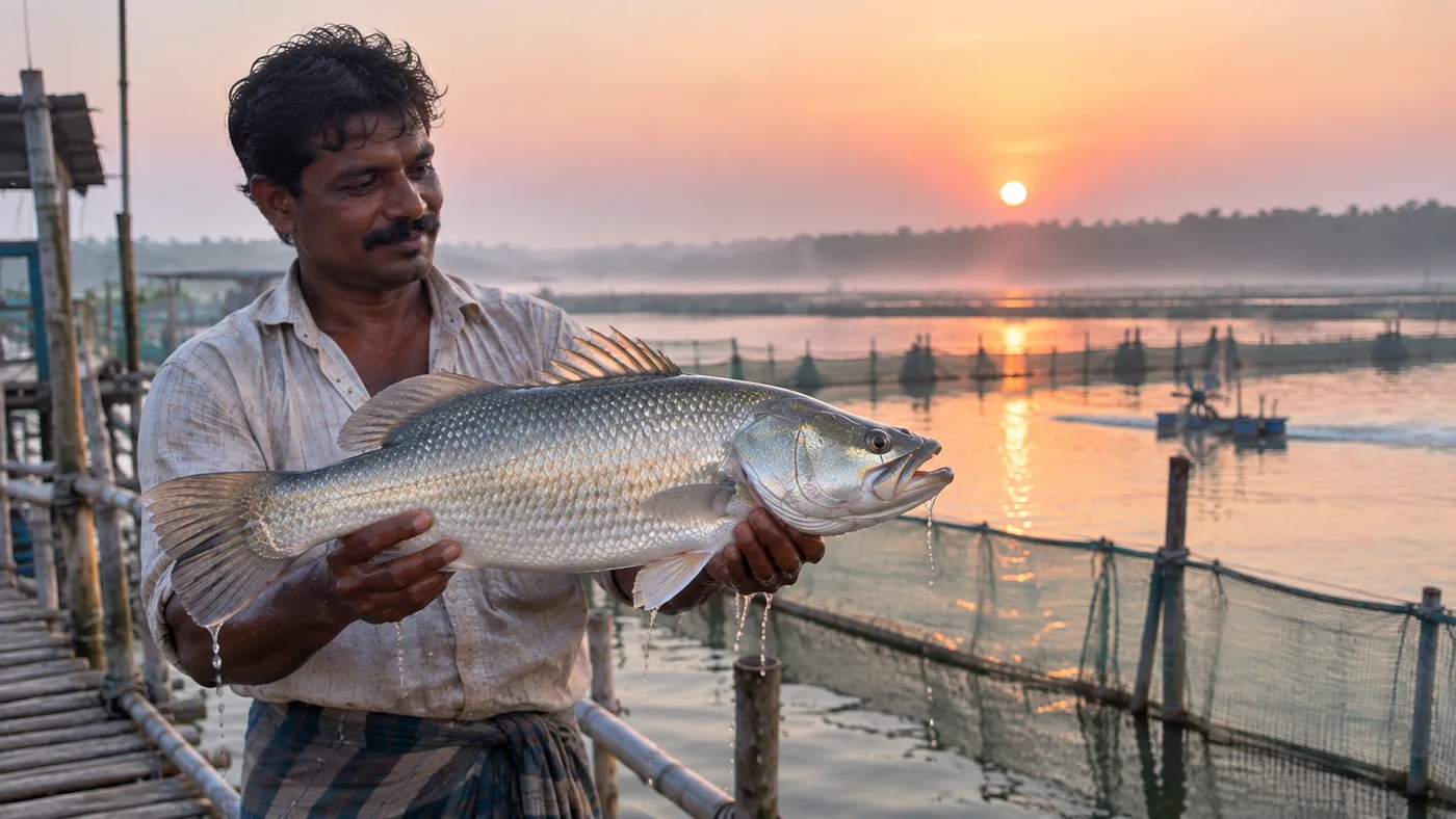 Asian Seabass (Bhetki) Pond Farming: High-Margin Mariculture That Sells for ₹600/kg in Indian Metros