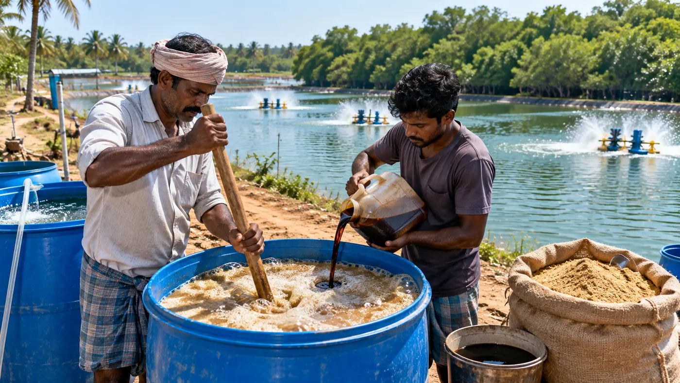 How to Cut Shrimp Feed Costs by 25% Using Fermented Rice Bran (FRB) Without Slowing Growth