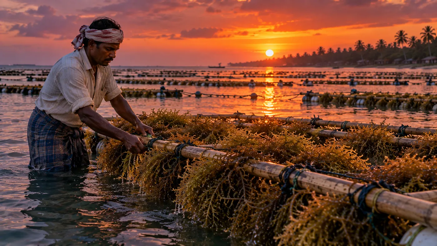 Kappaphycus Seaweed: The 45-Day Harvest Cycle That Multiplies Biomass 10X (Complete Grower's Guide)