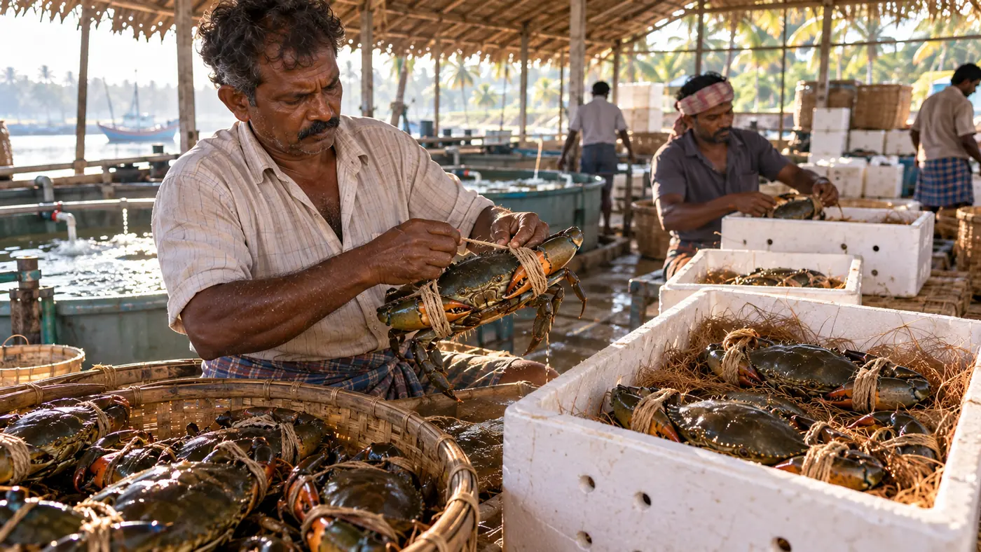 How to Pack Live Mud Crabs for Flight Export with Zero Mortality: The Commercial Tying and Chilling SOP