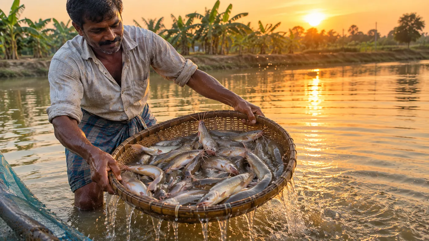 Pabda Fish Culture (Ompok pabda): How Bengal & Andhra Farmers Sell at ₹400-₹500/kg with Low Feed Costs
