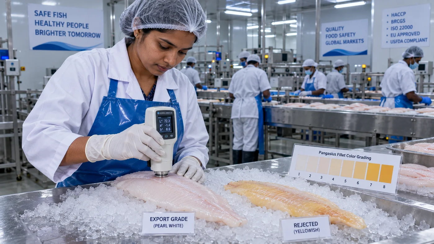 Pangasius Meat Whitening Techniques: Feed Formulation to Prevent Yellow Fillets