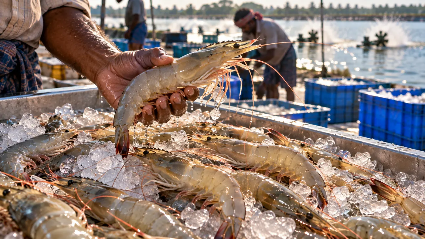 Slurry Ice vs Flake Ice: How the 1:1 Slurry Method Completely Eliminates Black Spot (Melanosis) in Export Prawns