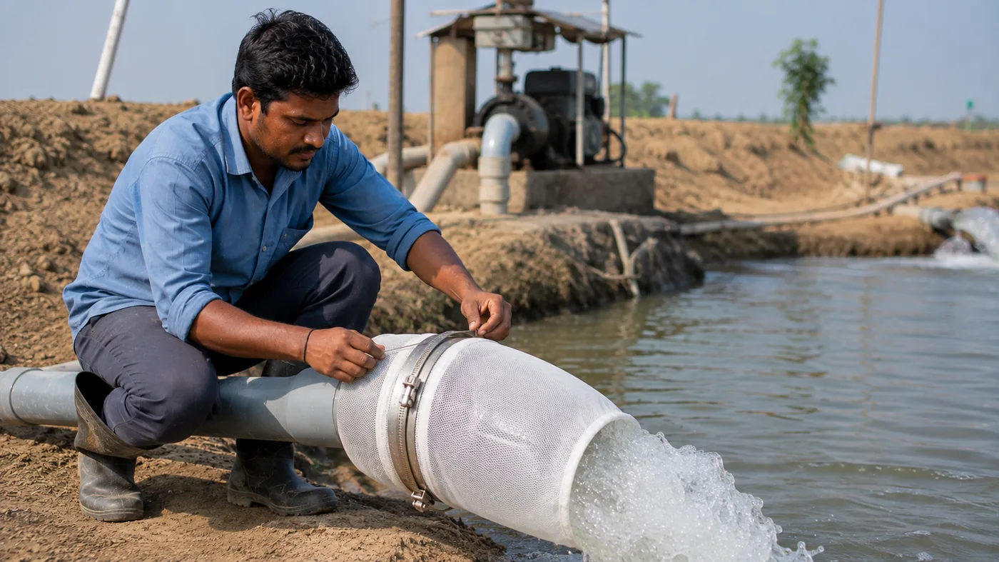 Water Intake Filtration: Multi-Mesh Bag Sizes (60, 100, 150 Mesh) for Wild Vector Exclusion
