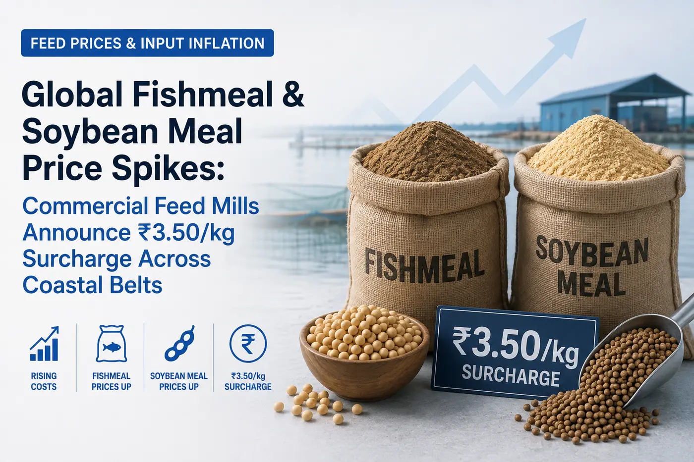 Global Fishmeal & Soybean Meal Price Spikes: Commercial Feed Mills Announce ₹3.50/kg Surcharge Across Coastal Belts